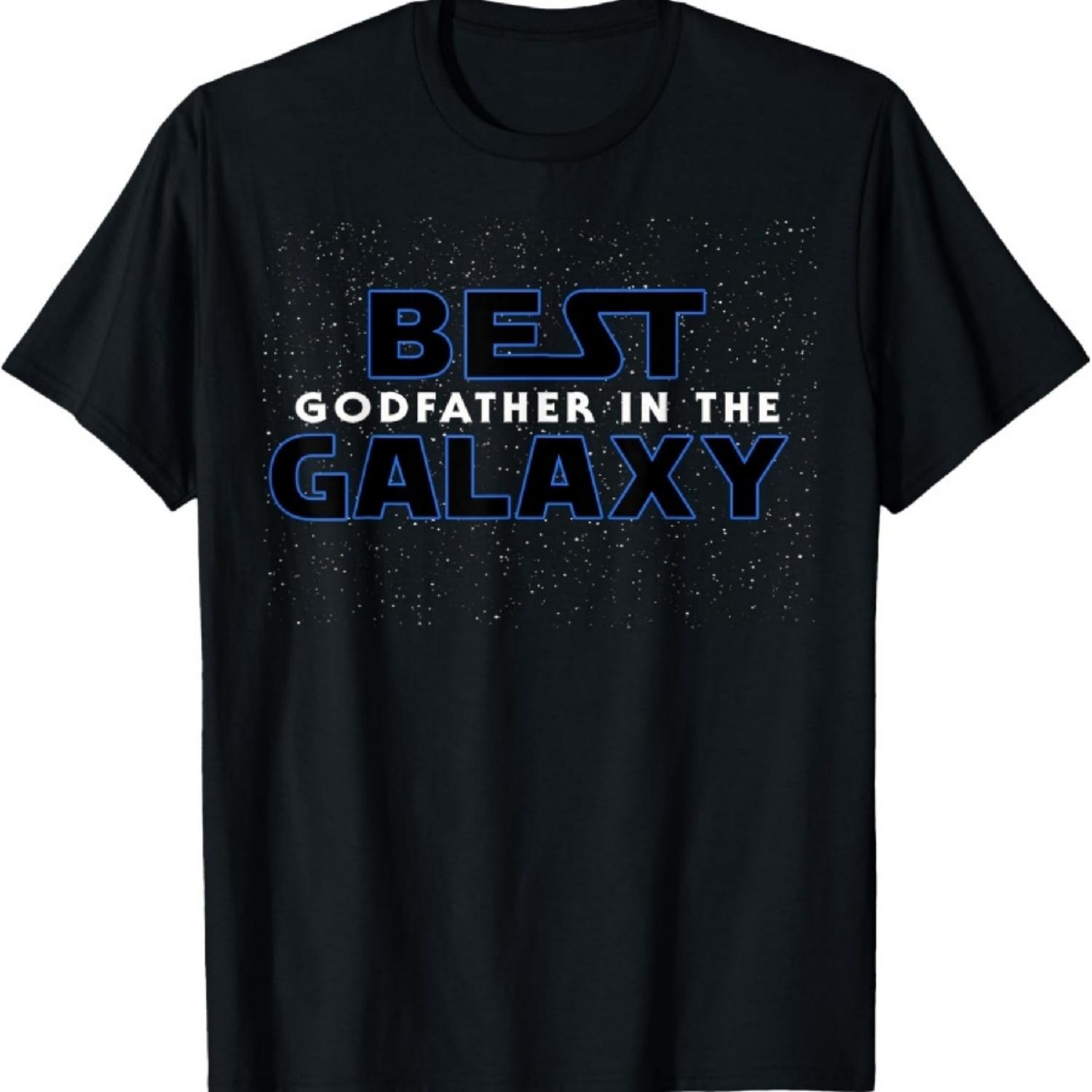 

Best Godfather in Galaxy Shirt for Godfather Gift T-Shirt S