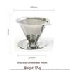 145mm Stainless Steel Coffee Filter with Double-Layer Screen