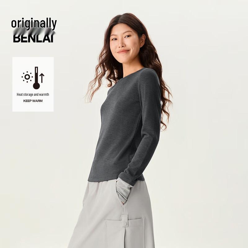 

Benlai Women s Slim Fit Mock Two-Piece Long Sleeve T-Shirt L