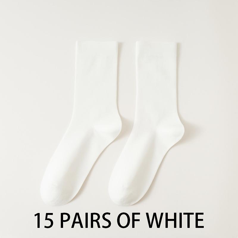 Xiaomi 15 pairs of casual mid-calf socks - moisture-wicking, breathable, suitable for everyday wear - unisex, casual and everyday.