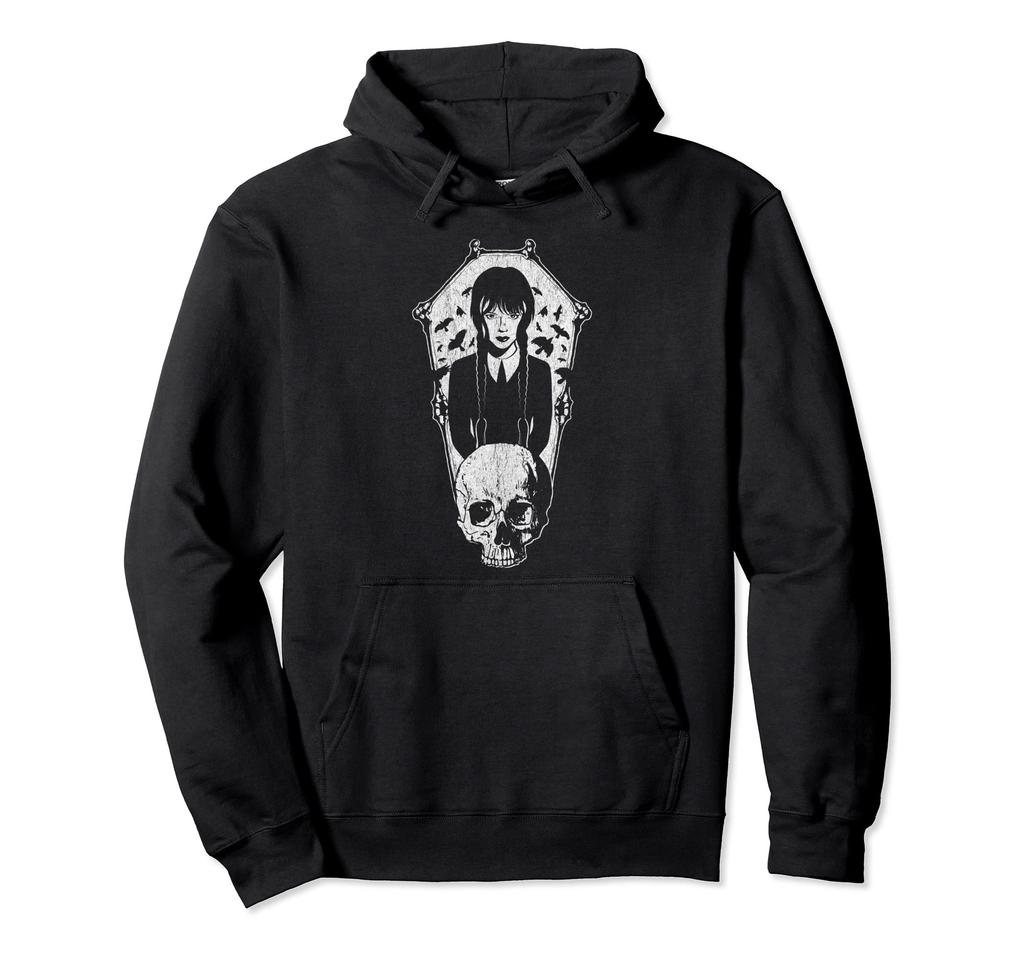 Wednesday's Bone Coffin Hoodie