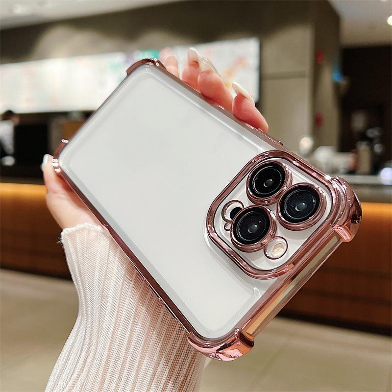 Beschichtung Transparent Klar Stoßfest Abdeckung Kamera Objektiv Volle Schutzhülle Handy Zurück Fall für Samsung