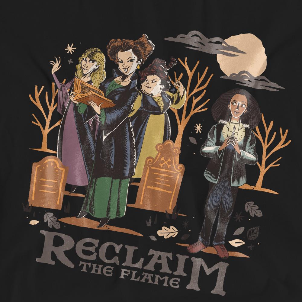 Hocus Pocus 2 Unisex Adult Reclaim The Flame Sanderson Sisters T-Shirt