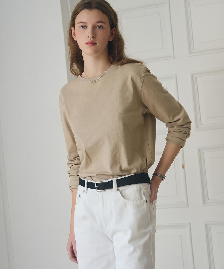 Deuloupisumeon Supima Silket Long Sleeve T-Shirt [White]