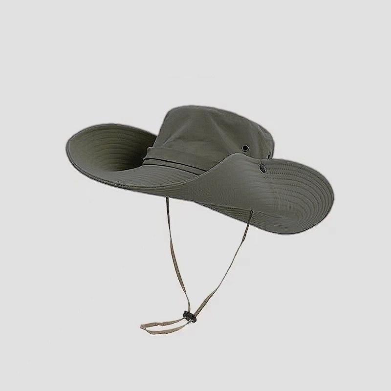Mountaineering Hat Camping Hat Spring And Summer Waterproof Fisherman Hat Female Sunscreen Outdoor Western Denim Nylon Quick Drying Hat