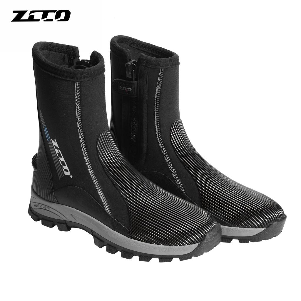ZCCO 5mm Thickened Non-slip High-top Diving Boots for Snorkeling, Beach, and Fishing