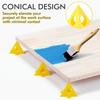 Pyramid Triangle Painting Support Stand, Plastic Cone Woodworking Elevation Pads, Board Spray Painting Support Feet