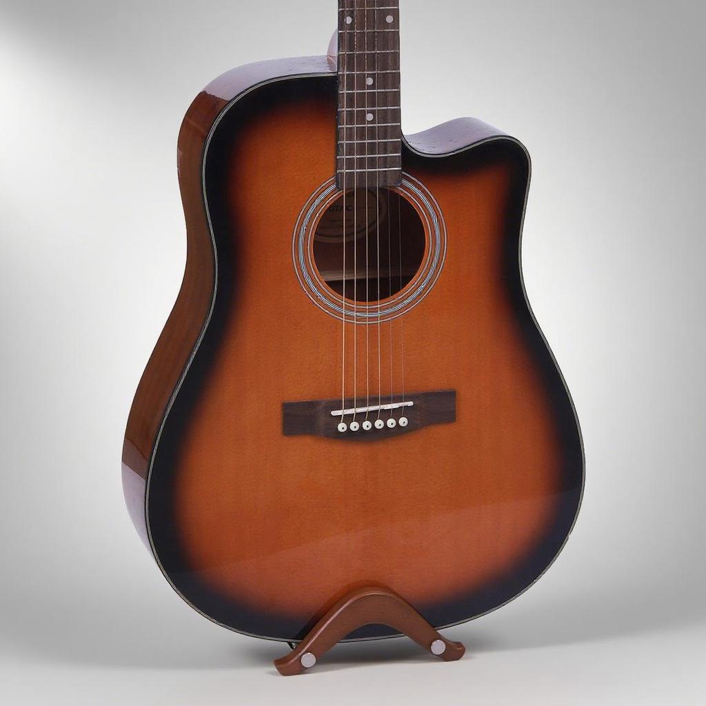Acacia Wood Portable Detachable Guitar Stand