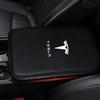 1 ks Kožené kryty středové konzoly Podložky do loketní opěrky automobilu Styling Pro Tesla Model S Model X Model Y Cybertruck Model 3 Model Y