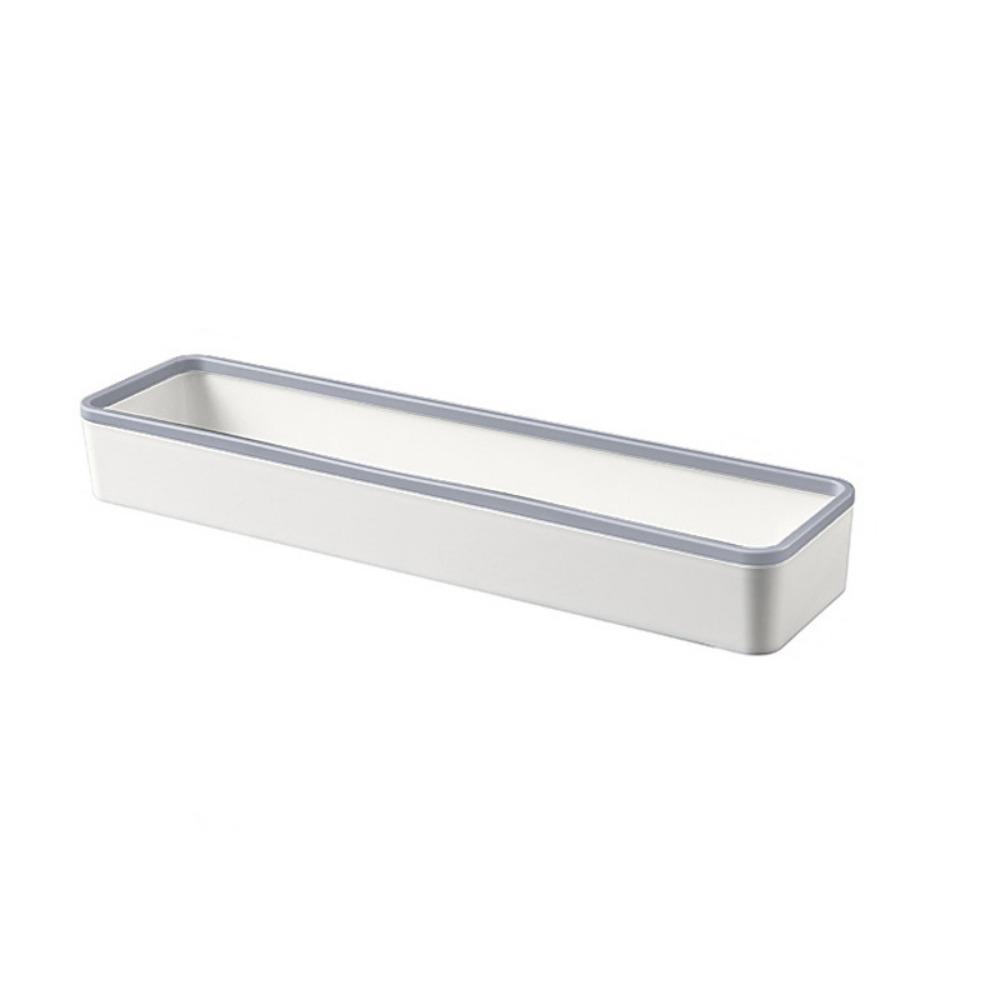 Настенный подвесной стеллаж Экономичный стеллаж для хранения в ванной Настенный подвесной серый