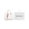 Emporio Armani Minimalist European And American Fashion PU Tote Shoulder Bag Women bags White Y3D166-YFO5B-85219
