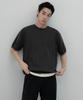 Washable Supima Cotton Crew Neck Short Sleeve Knit [Dark Gray]