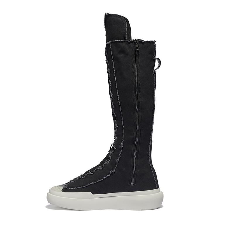 

Y-3 Nizza Canvas Ботинки-панки на молнии Удобные ботинки хай-топ Унисекс Черный IF7789 38