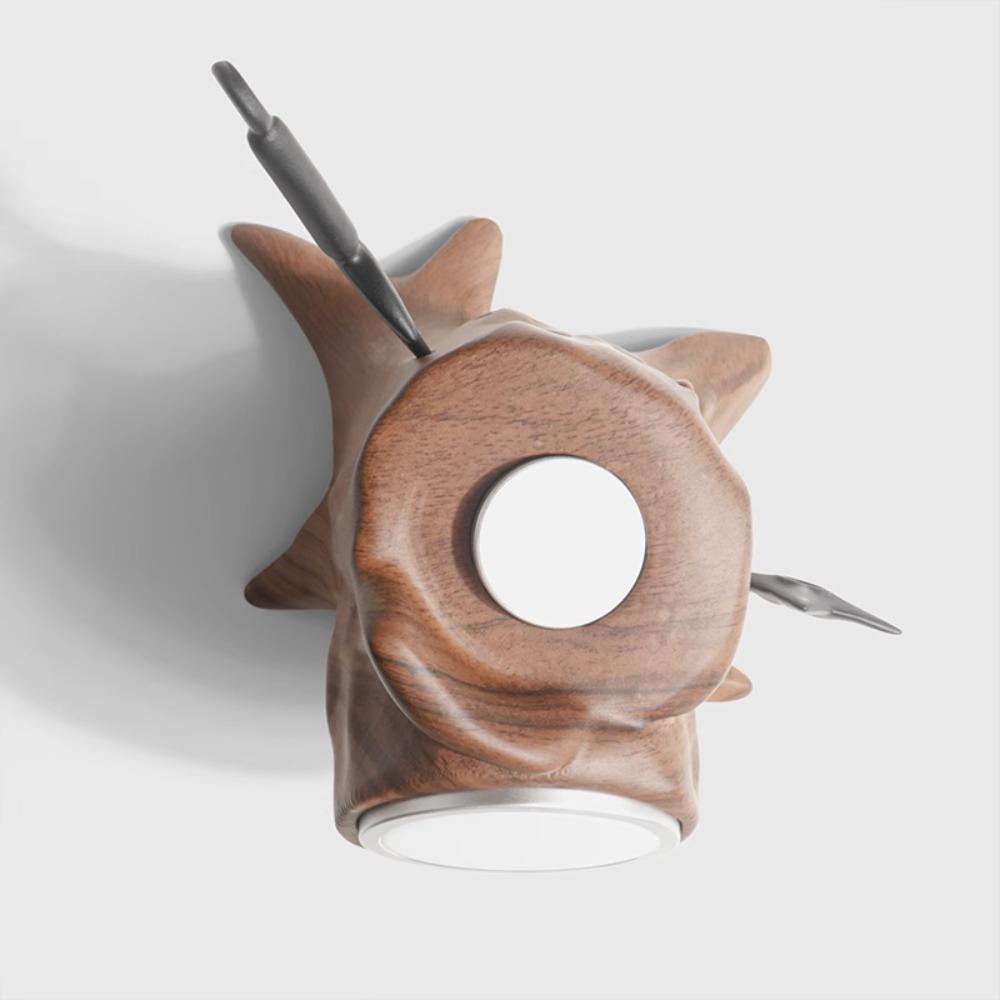 Tree Stump Magsafe Mobile Phone Holder Custom Originality Wireless Charging Wooden Magnetic Phone Stand Charger Bracket Desktop