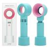 USB Rechargeable Bladeless Mini Handheld Fan for Eyelash Extensions & Beauty