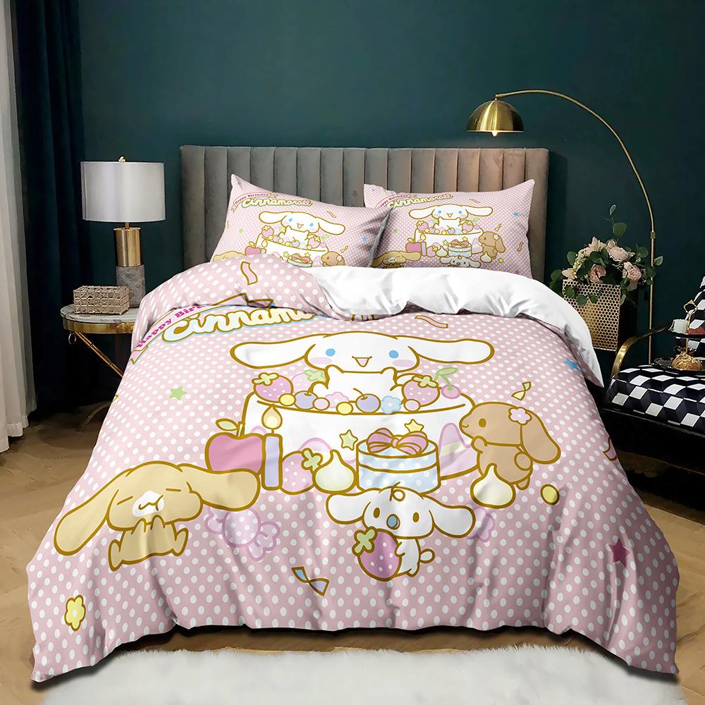 Big-Eared Dog Kulomi Animation Single Dormitory Three-Piece Quilt Cover Quilt Cover