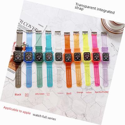 Glacier Transparent Solid Color Strap for Apple S8/S7/SE/6/5/4 Watches