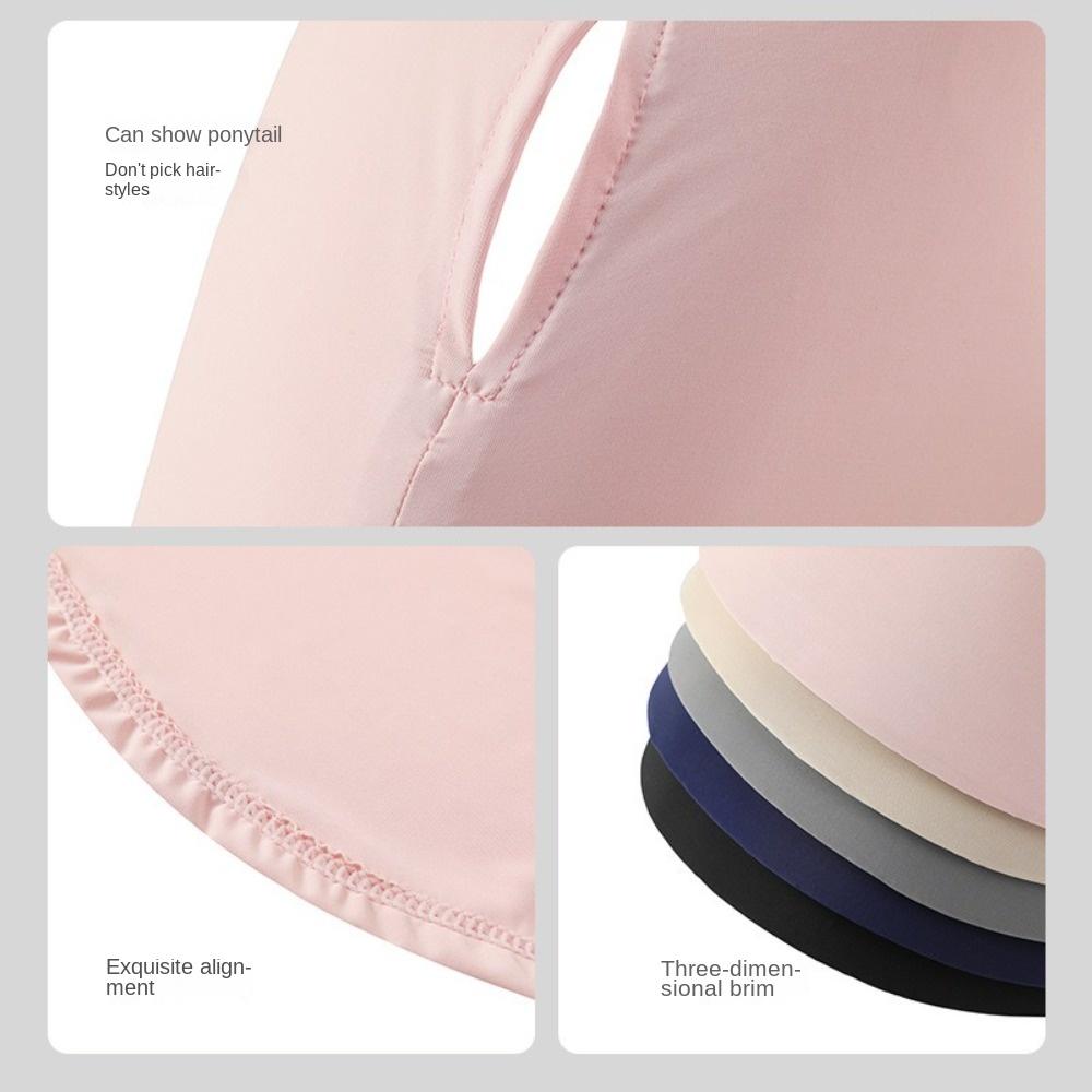 Breathable Visor Cap with Shawl Sunscreen Hat New Pullover Cap Outdoor Sports