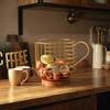 Ironwork Capsule Coffee StorageBlue Metal Large-capacity Storage Basket Desktop Water CupFruit Basket