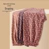 Women's Plus Size Fall Pants: Soft Fleece, Print, Loose Fit for Middle-aged & Elderly