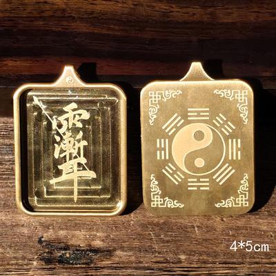 Tibetan Thangka Titanium Steel Pendant: Single/Double-Sided Gau Box, Gold/Silver, Benming Buddha Amulet Shell