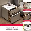 Smart Multifunctional Bedside Safe: Minimalist Square Design for Bedroom and Living Room