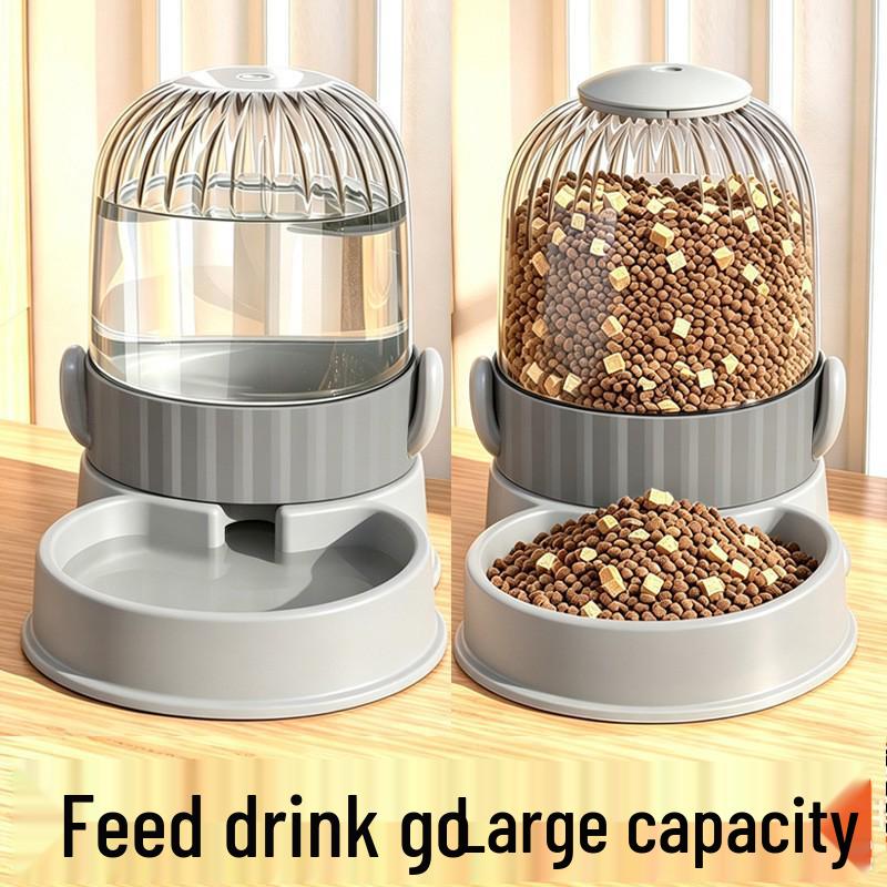 Automatische Huisdier Water- & Voerdispenser Set - 3,5L Capaciteit voor Katten & Honden