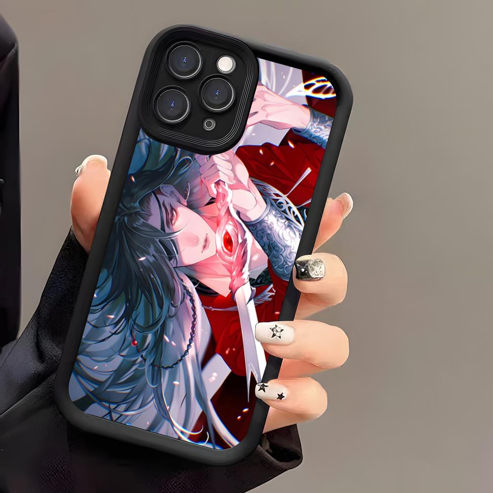 Heaven Officials Blessing Phone Case For IPhone 17 Air 16 E 15 14 Plus 13 12 11 Pro Max Black Sky Eye Stepped Protective Case