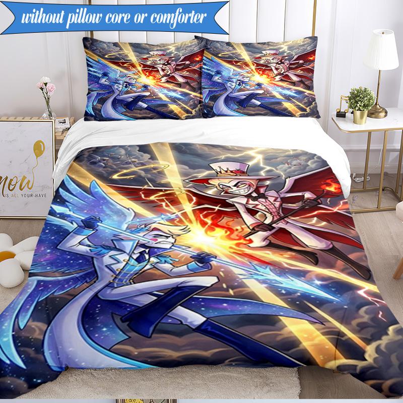3PCS Fantasy Creatures Hotel  Bedding Set,Including 1pc Duvet Cover And 2pcs Pillowcases Perfect for Bedroom, Dormitory, Fan Christmas gift