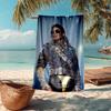 Ultra-weiches Strandtuch mit Michael Jackson Thema, Ideal für Pool - Camping, Tauchen - Perfekter Reisebegleiter, Lebendiges Strandtuch.