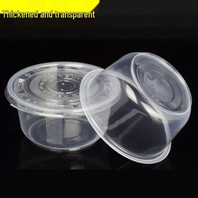Minnai Disposable Thickened Round Plastic Takeout Bowls