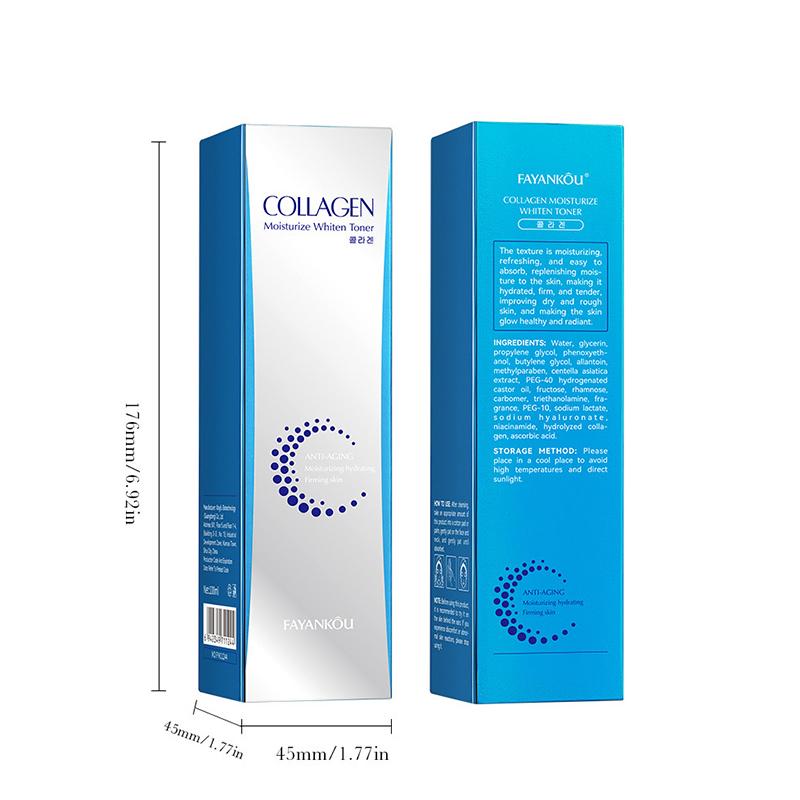 Kollagen Whitening Toner Anti-Aging Falten entfernen Hyaluronsäure Feuchtigkeitsspendender Toner Gesichtsbehandlung