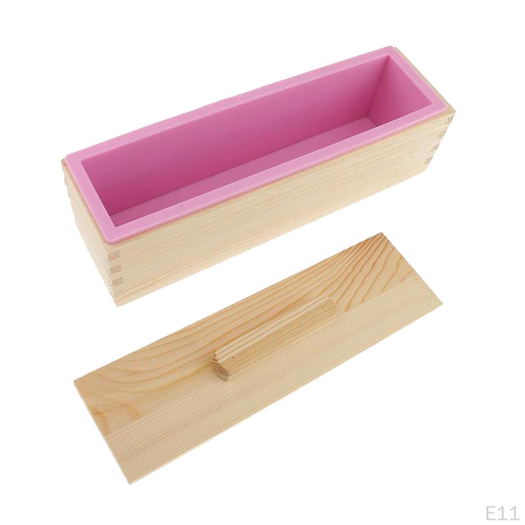 Flexible Rectangular Soap - Loaf with and Lid DIY Tool for Soaps Cake Making Supplies Silicone,
