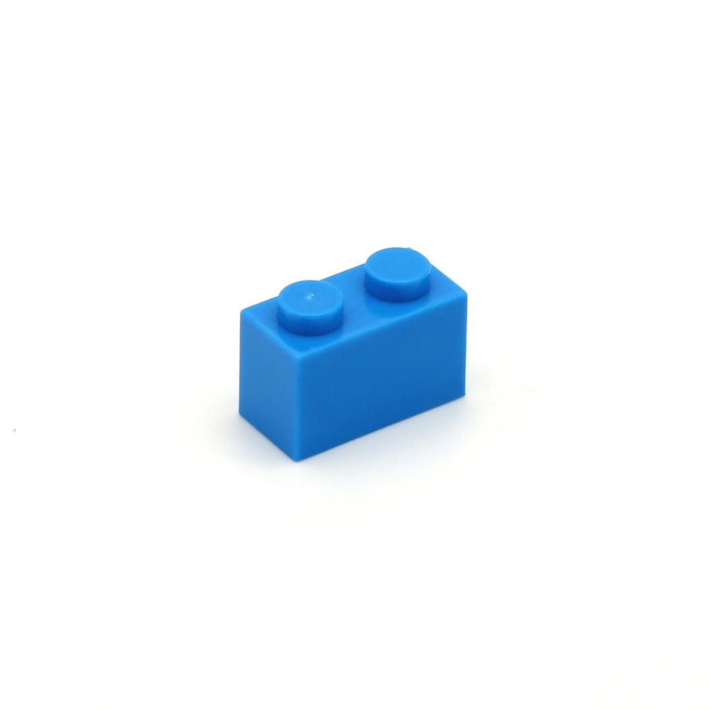 Non-Toxic 100Pcs Diy Building Blocks Thick Figures Bricks 1X2 Dot Educational Creative Size Compatible With 3004 Plastic Toys For Children