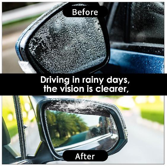 2 Pcs Car Mirror Rain Guard Visor Eyebrow Waterproof PVC Car Side Rear Side Mirror Rain Guards Rainproof Auto Rearview Mirrors Cover Accessories