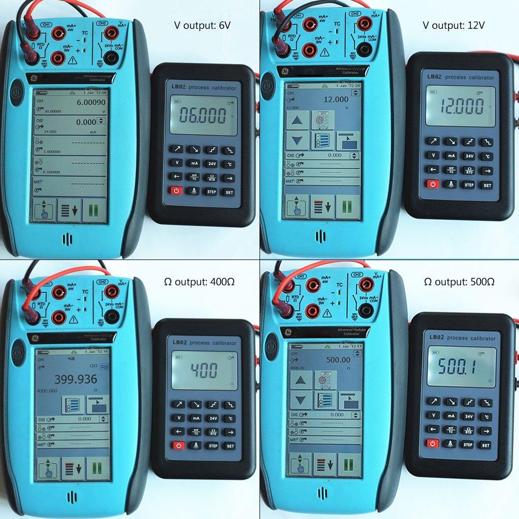 Compact Resistor Current Voltmeter Signal Generator Source Process Calibrator 4-20MA/0-10V/MV LCD Display Durable