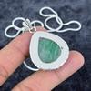 Green Apatite Gemstone Handmade 925 Sterling Silver Jewelry Pendant 1.89" M-2907