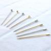 Nagao Pinchos Picks, Hors d'oeuvre Pins, Square Sticks, Set of 6, Gold, Made in Japan