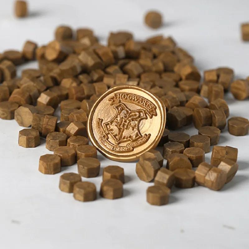 200 Pcs Wax Print Beads Wax Seal for Stamps Wax Lacquer for Seals Retro Sealing Gold Wedding Birthday Lacre for Card Making