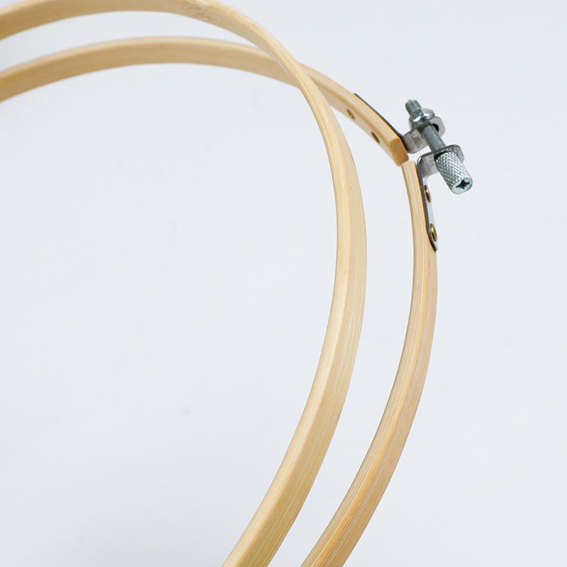 Bamboo-Style Plastic Embroidery Hoop: Handmade DIY Round Frame & Stand