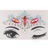 Fashion Colorful 3D Crystal Temporary Tattoo Face Gems Jewels Rhinestone Glitter Adhesive Stickers Festival Body Facial Decor
