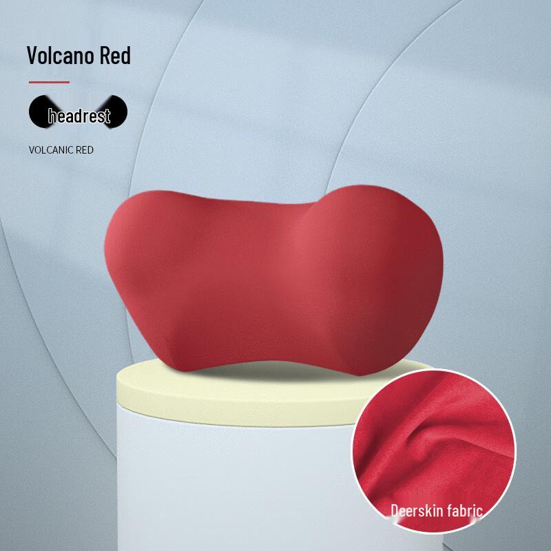 Miling Suede Memory Foam Car Headrest and Lumbar Support Set