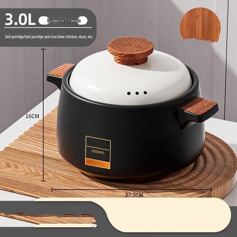 Керамическая кастрюля для тушения ZISIZ 3 л