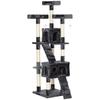 173cm Cat Tree Scratching House, Activity Play Centre, Grey