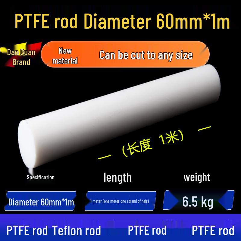 White High-Temperature Resistant PTFE Plastic Rod