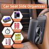 Leather Car Seat Side Storage Bag Hanging Auto Seat Organizer Tissue Bag Water Cup Holder Mesh Storage Pocket Car Storage Box