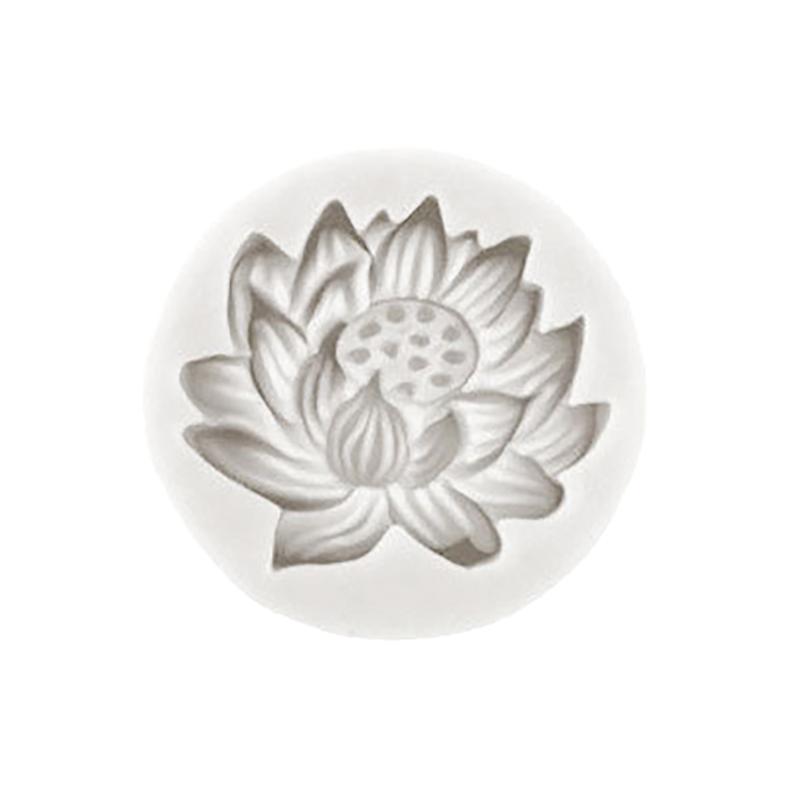 

Форма для украшения торта в виде свечи из силикона в форме лотоса, большая, средняя и маленькая, с семенами лотоса, шоколадной помадкой 5.6*1.4cm