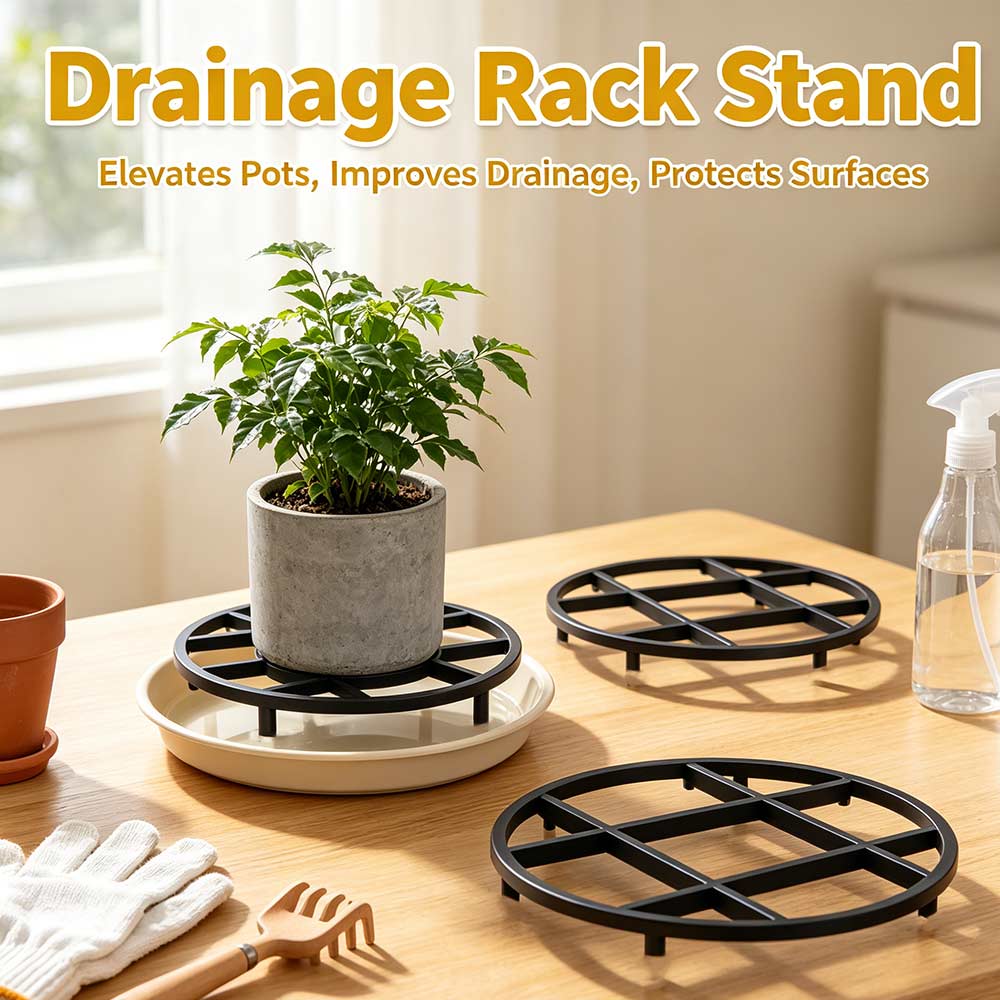 20PCS Anti Rot Root Flower Pot Tray Plastic Drainage Rack Stand Root Prevention Pad Home Garden