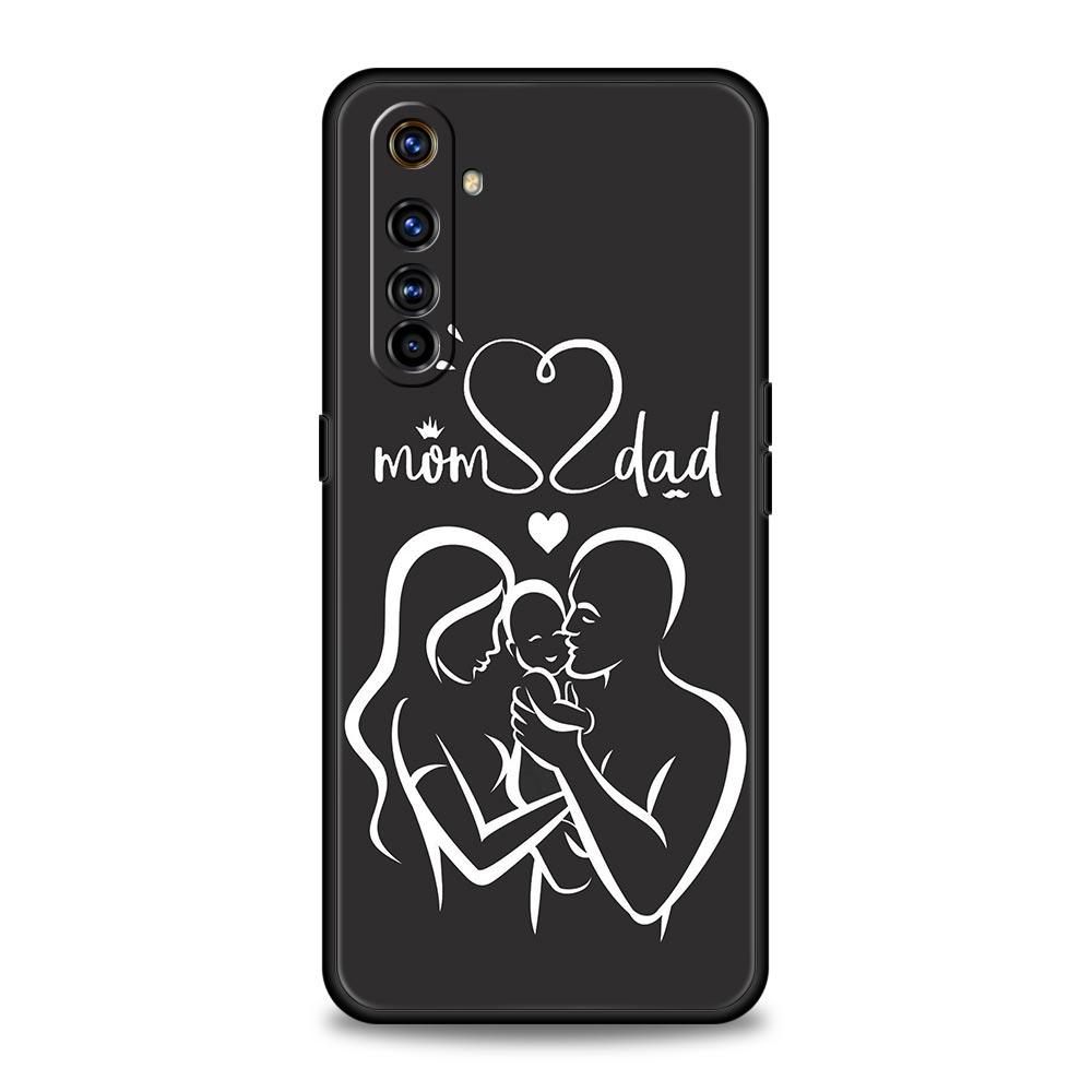 Fashion Super Mom Dad Phone Case For Realme 12 11 10 4G 9 8 5G 7 6 GT5 GT3 GT2 Pro Plus C21 C11 C25 C35 GT Neo 2 3 3T 5 Cover