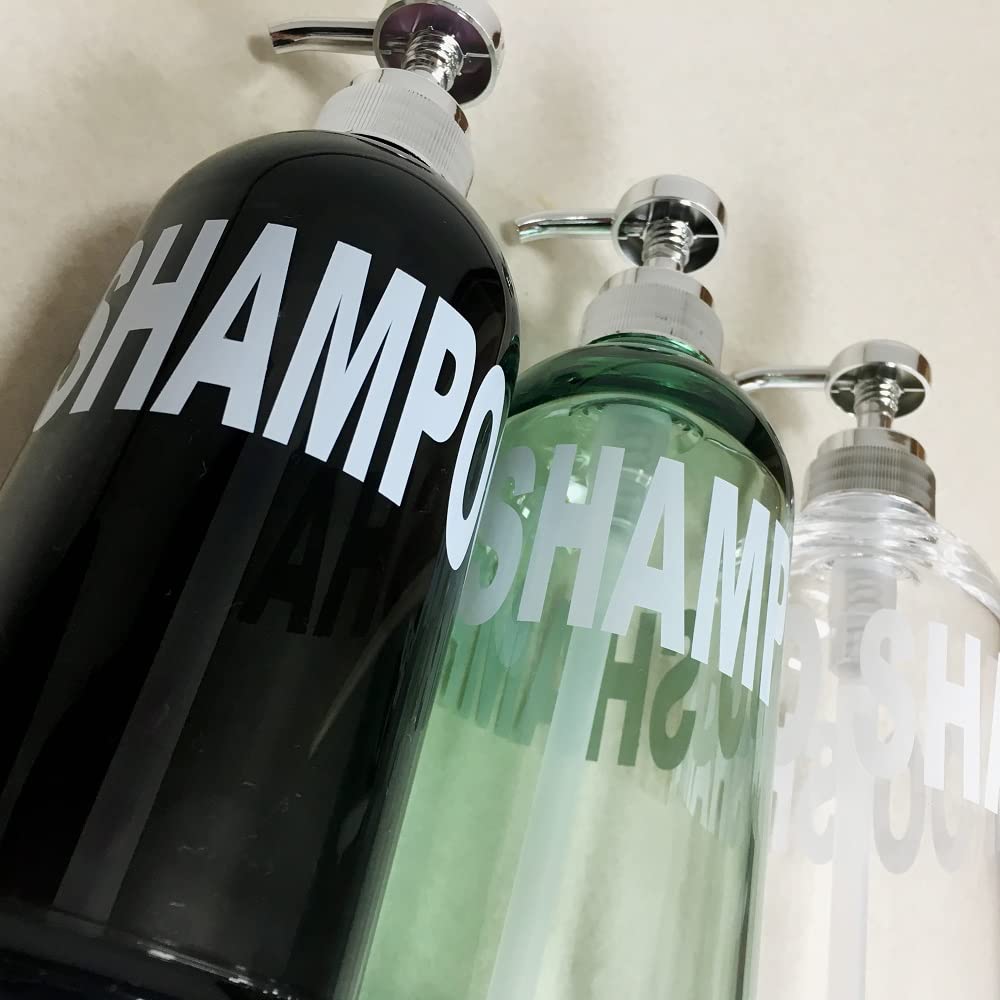 Senko Mobilia Soap Bottle Dispenser for X Product 55528 Shampoo, Diameter Approx. 8.6cm Height Approx. 23.5cm, Capacity Approx. 500ml, Green,